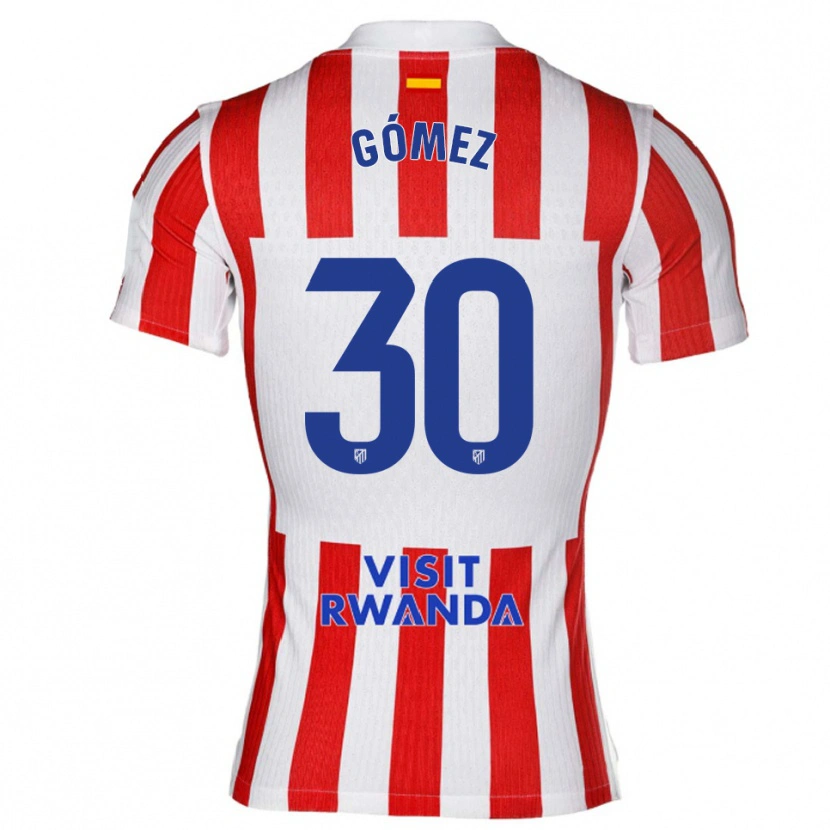 Danxen Kinder Rubén Gómez #30 Rot Weiß Heimtrikot Trikot 2025/26 T-Shirt Österreich