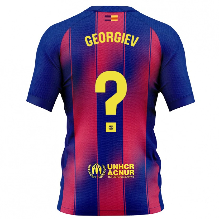 Danxen Kinder Martin Georgiev #0 Blau Rot Heimtrikot Trikot 2025/26 T-Shirt Österreich