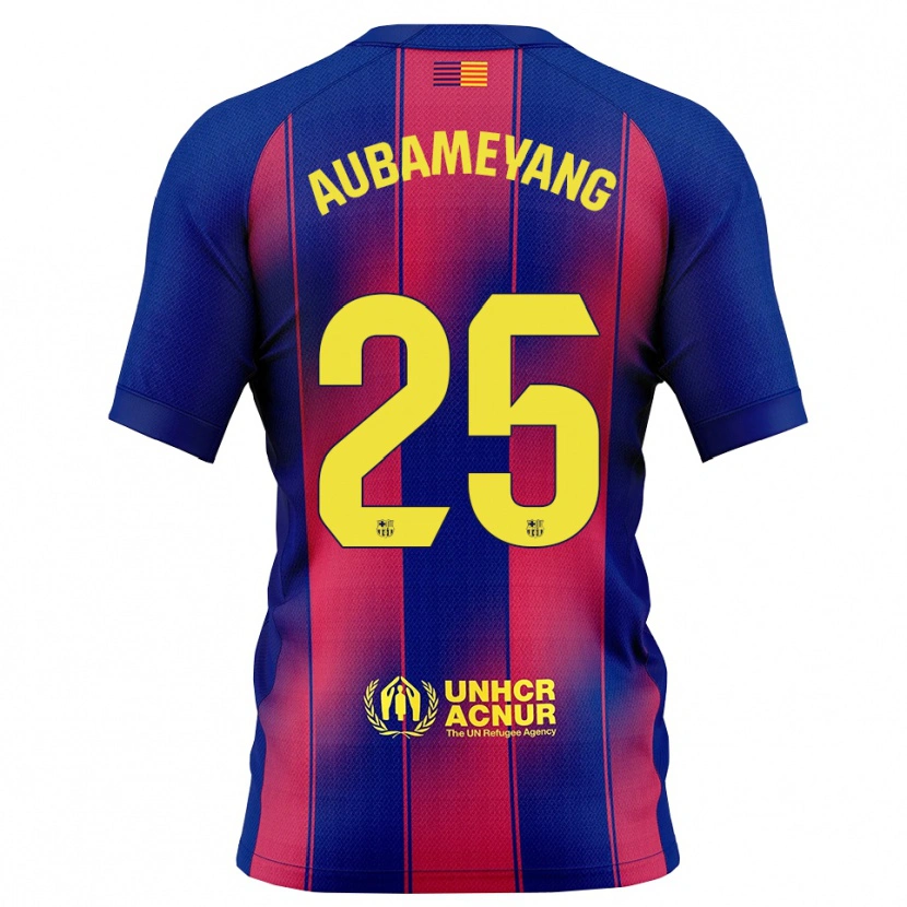 Danxen Kinder Pierre Emerick Aubameyang #25 Blau Rot Heimtrikot Trikot 2025/26 T-Shirt Österreich