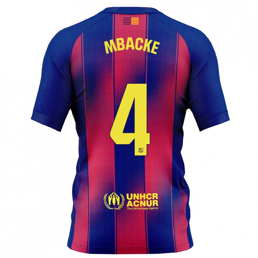 Danxen Kinder Mamadou Mbacke #4 Blau Rot Heimtrikot Trikot 2025/26 T-Shirt Österreich