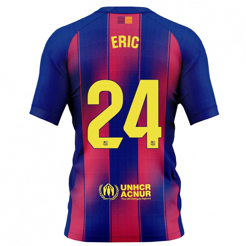 Danxen Kinder Eric García #24 Blau Rot Heimtrikot Trikot 2025/26 T-Shirt Österreich