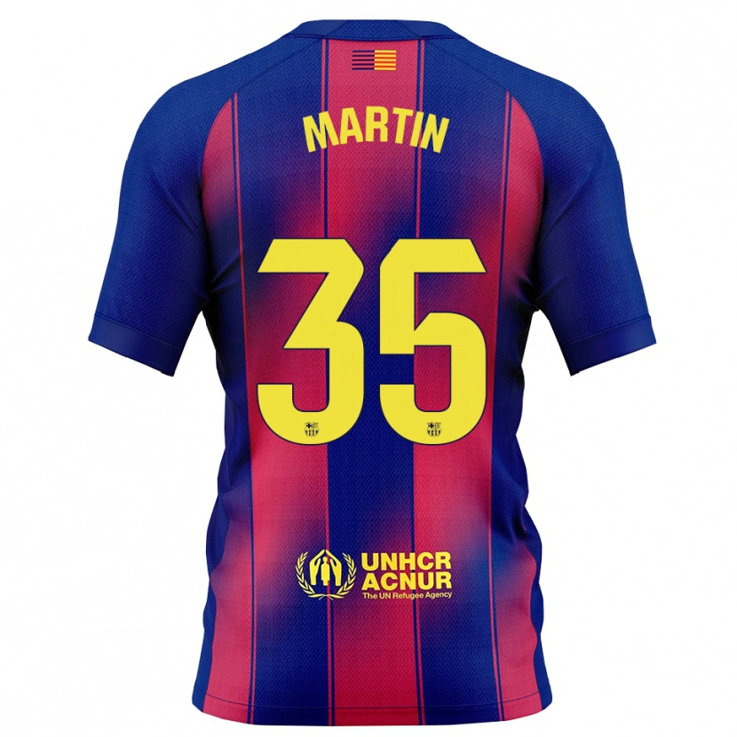 Danxen Kinder Gerard Martín #35 Blau Rot Heimtrikot Trikot 2025/26 T-Shirt Österreich