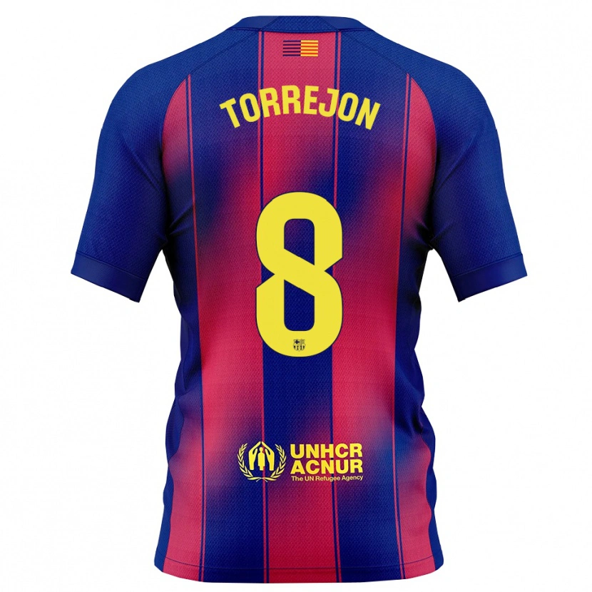Danxen Kinder Marta Torrejon #8 Blau Rot Heimtrikot Trikot 2025/26 T-Shirt Österreich