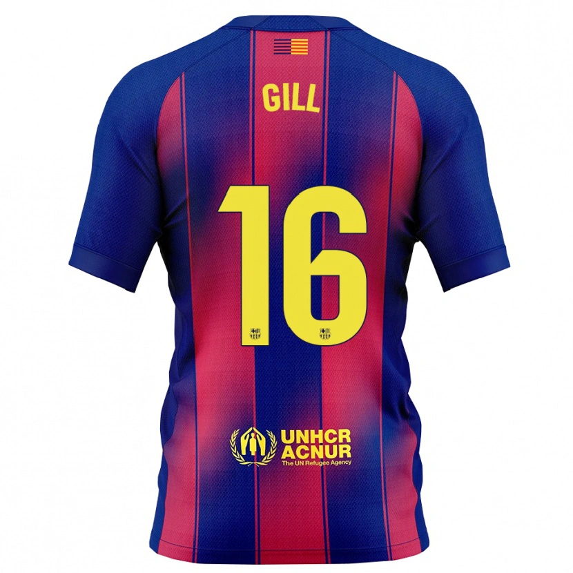 Danxen Kinder Adrian Gill #16 Blau Rot Heimtrikot Trikot 2025/26 T-Shirt Österreich