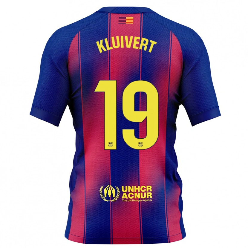 Danxen Kinder Shane Kluivert #19 Blau Rot Heimtrikot Trikot 2025/26 T-Shirt Österreich