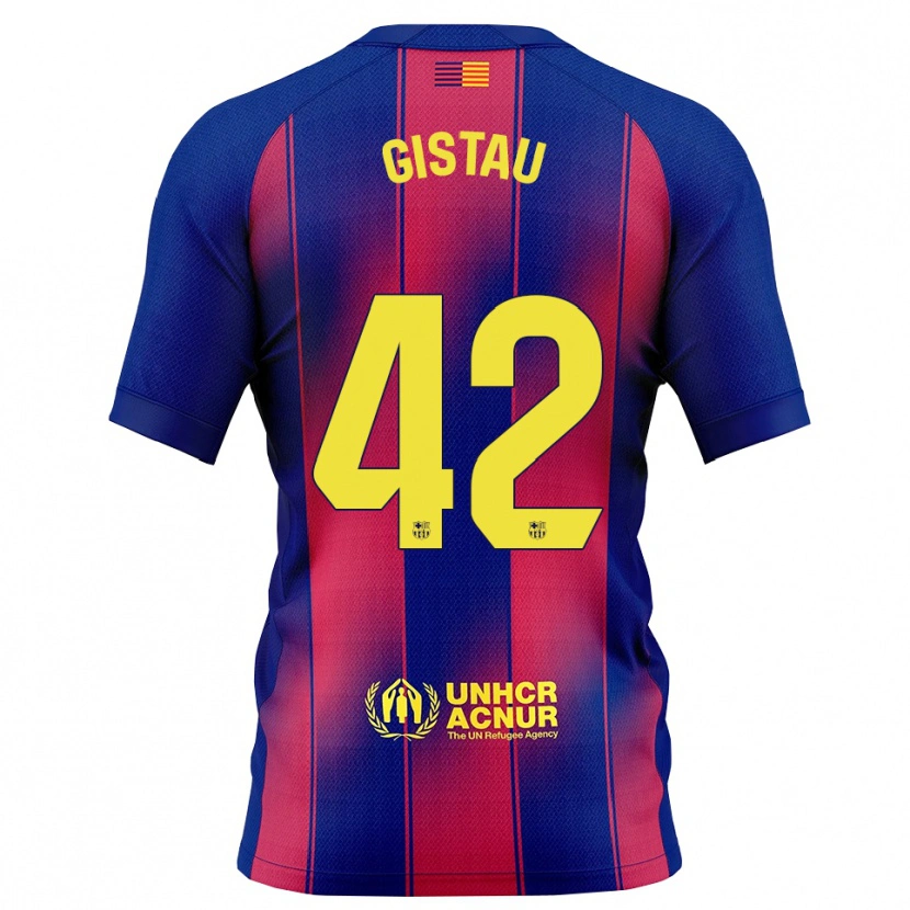 Danxen Kinder Òscar Gistau #42 Blau Rot Heimtrikot Trikot 2025/26 T-Shirt Österreich