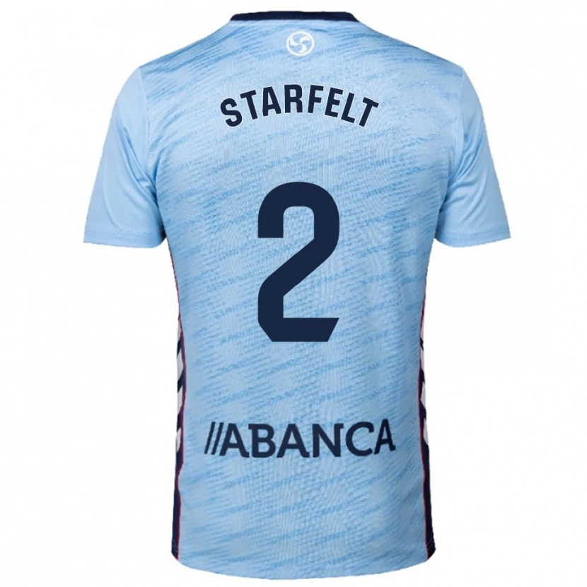 Danxen Kinder Carl Starfelt #2 Himmelblau Rot Heimtrikot Trikot 2025/26 T-Shirt Österreich