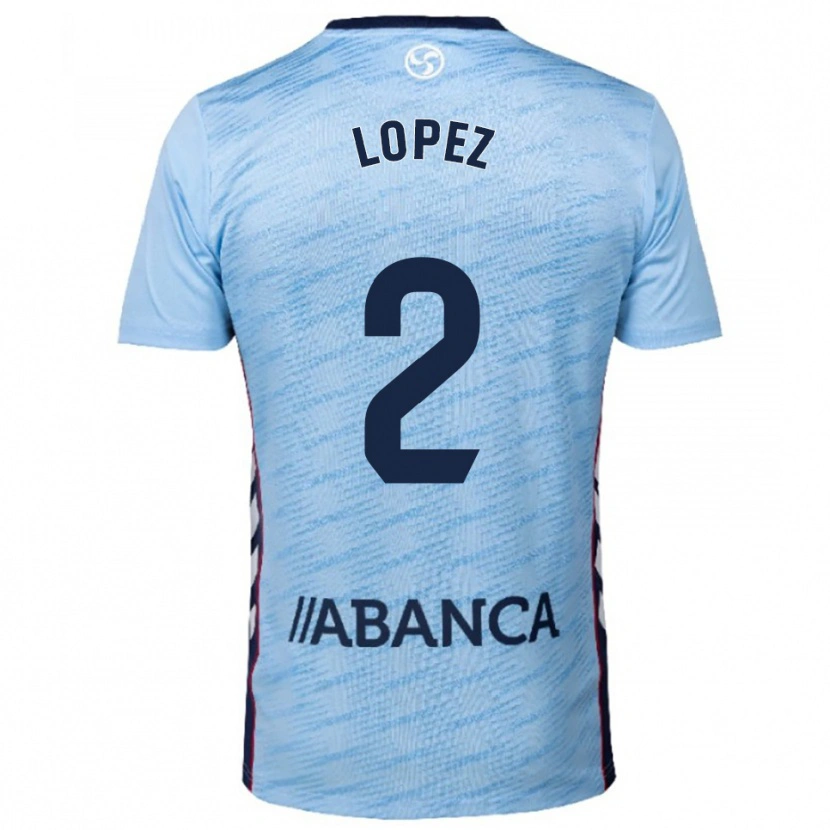 Danxen Kinder Iván López #2 Himmelblau Rot Heimtrikot Trikot 2025/26 T-Shirt Österreich