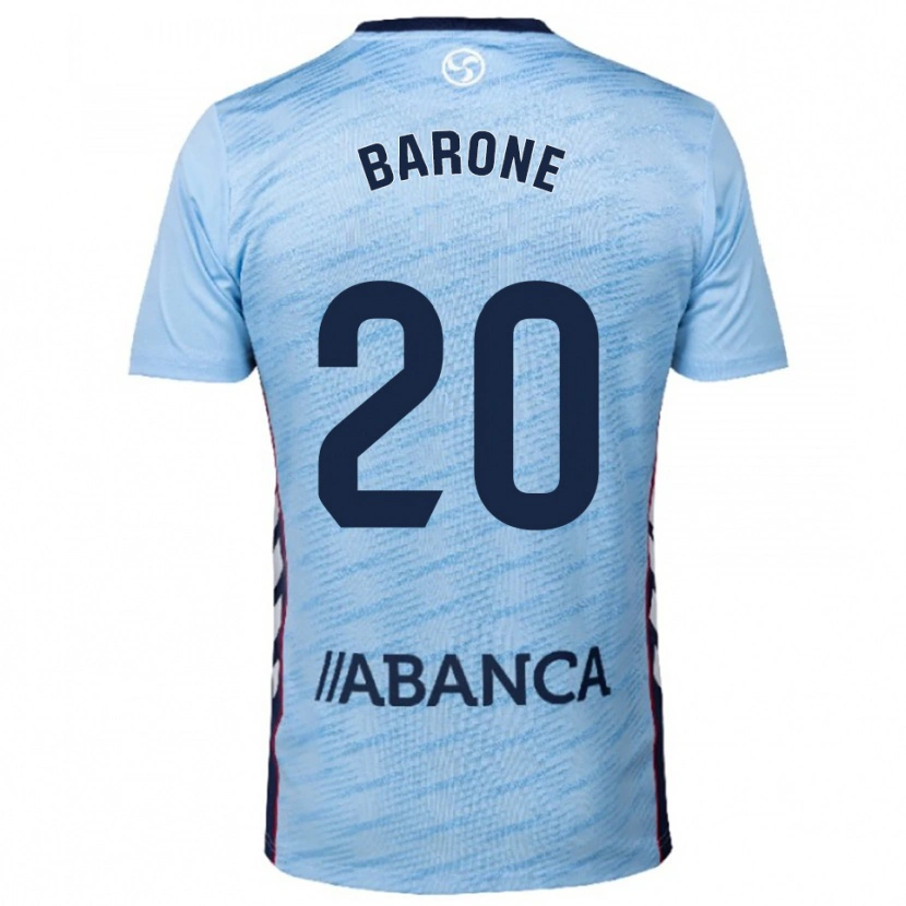 Danxen Kinder Caio Barone #20 Himmelblau Rot Heimtrikot Trikot 2025/26 T-Shirt Österreich