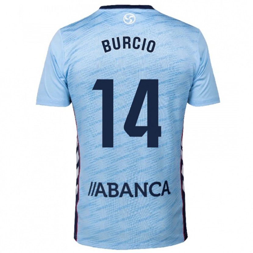 Danxen Kinder Hugo Burcio #14 Himmelblau Rot Heimtrikot Trikot 2025/26 T-Shirt Österreich