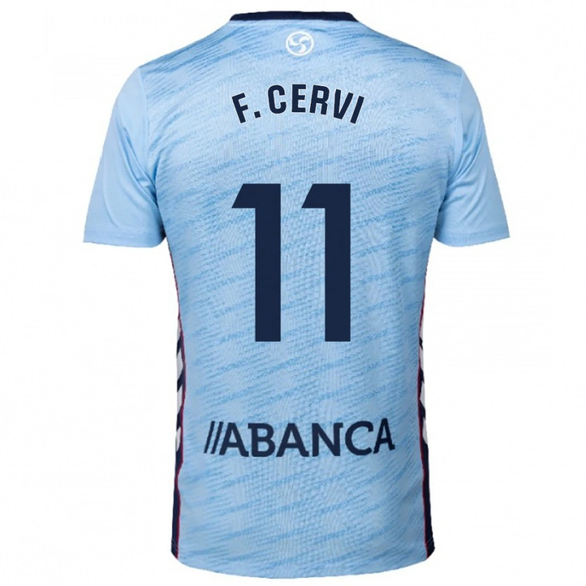Danxen Kinder Franco Cervi #11 Himmelblau Rot Heimtrikot Trikot 2025/26 T-Shirt Österreich