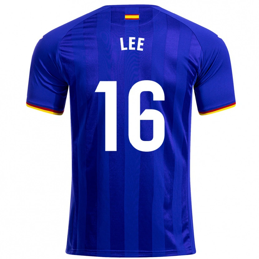 Danxen Kinder Sang-Min Lee #16 Blau Rot Gelb Heimtrikot Trikot 2025/26 T-Shirt Österreich