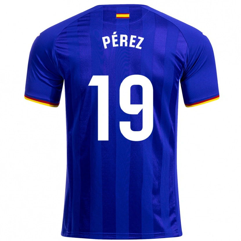 Danxen Kinder Joselu Pérez #19 Blau Rot Gelb Heimtrikot Trikot 2025/26 T-Shirt Österreich