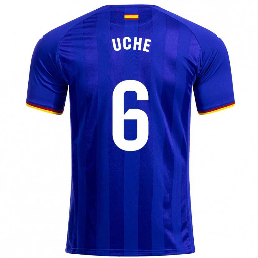 Danxen Kinder Christantus Uche #6 Blau Rot Gelb Heimtrikot Trikot 2025/26 T-Shirt Österreich