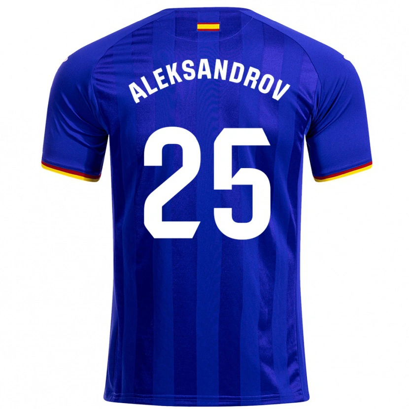 Danxen Kinder Mykyta Aleksandrov #25 Blau Rot Gelb Heimtrikot Trikot 2025/26 T-Shirt Österreich
