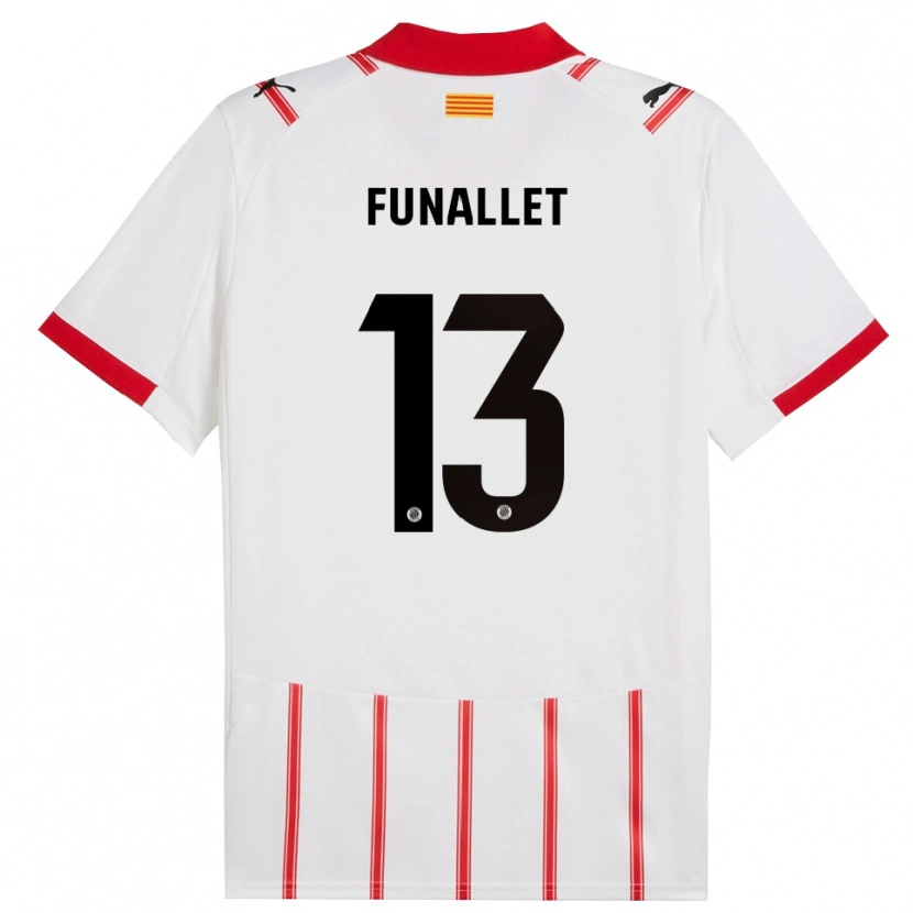 Danxen Kinder Pau Funallet #13 Weiß Rot Heimtrikot Trikot 2025/26 T-Shirt Österreich