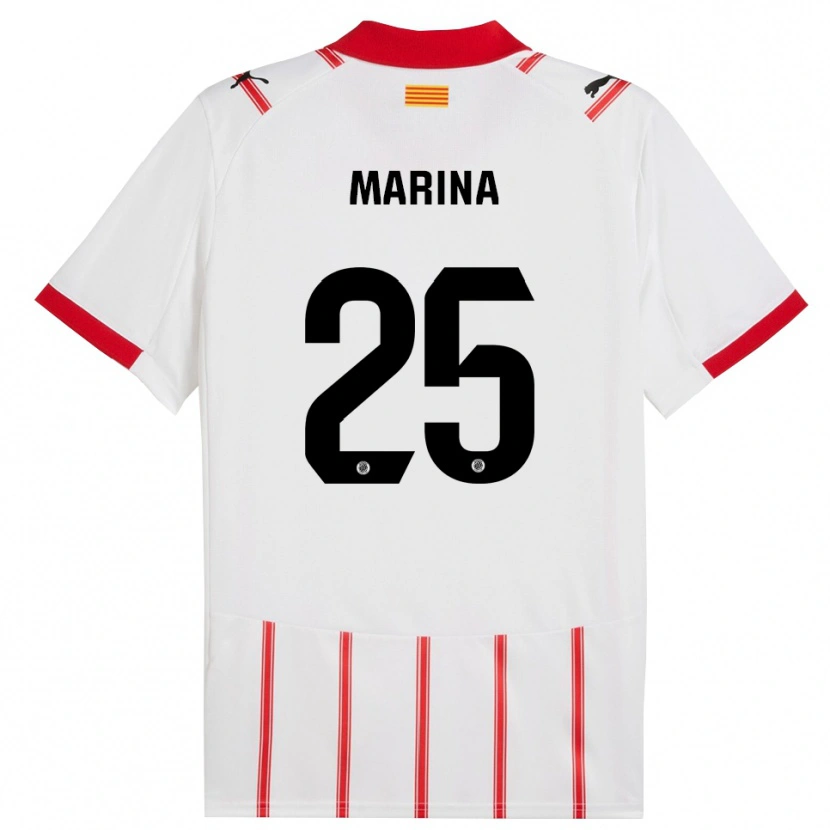 Danxen Kinder Sergi Marina #25 Weiß Rot Heimtrikot Trikot 2025/26 T-Shirt Österreich