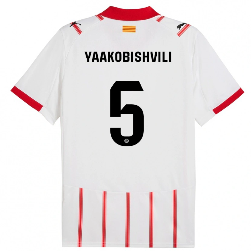 Danxen Kinder Antal Yaakobishvili #5 Weiß Rot Heimtrikot Trikot 2025/26 T-Shirt Österreich