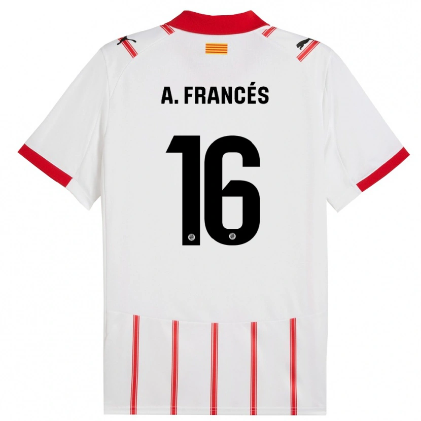 Danxen Kinder Alejandro Francés #16 Weiß Rot Heimtrikot Trikot 2025/26 T-Shirt Österreich