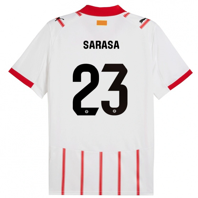 Danxen Kinder Javi Sarasa #23 Weiß Rot Heimtrikot Trikot 2025/26 T-Shirt Österreich