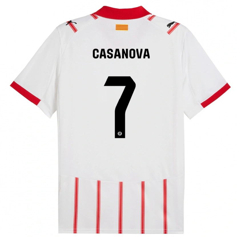 Danxen Kinder Àstrid Casanova #7 Weiß Rot Heimtrikot Trikot 2025/26 T-Shirt Österreich