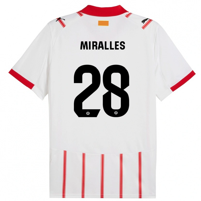 Danxen Kinder Diego Miralles #28 Weiß Rot Heimtrikot Trikot 2025/26 T-Shirt Österreich