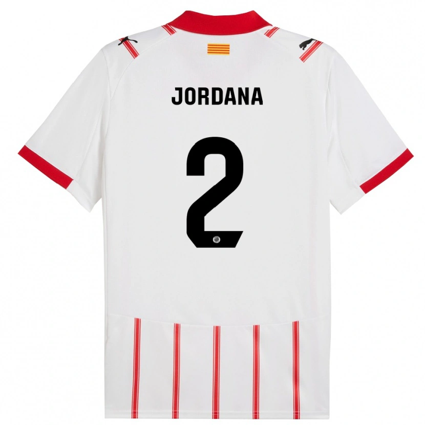 Danxen Kinder Gibert Jordana #2 Weiß Rot Heimtrikot Trikot 2025/26 T-Shirt Österreich