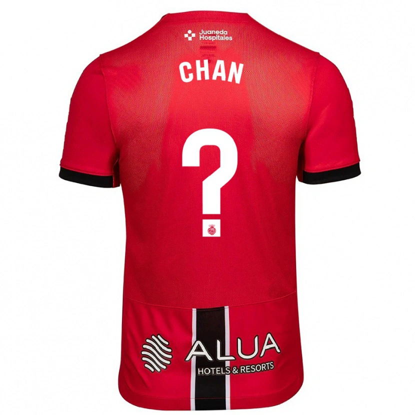 Danxen Kinder Loïc Chan #0 Rot Schwarz Heimtrikot Trikot 2025/26 T-Shirt Österreich