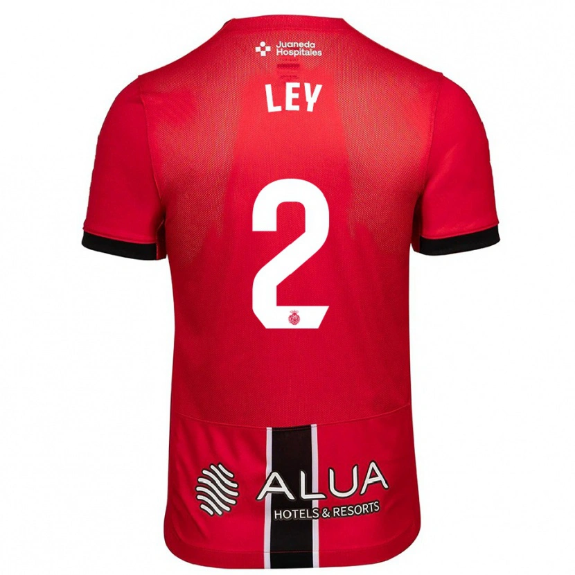 Danxen Kinder Yuzún Ley #2 Rot Schwarz Heimtrikot Trikot 2025/26 T-Shirt Österreich