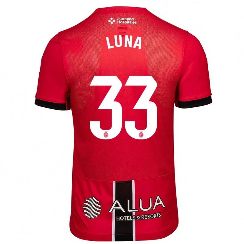 Danxen Kinder Daniel Luna #33 Rot Schwarz Heimtrikot Trikot 2025/26 T-Shirt Österreich