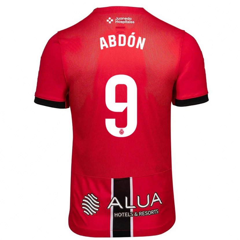 Danxen Kinder Abdón Prats #9 Rot Schwarz Heimtrikot Trikot 2025/26 T-Shirt Österreich