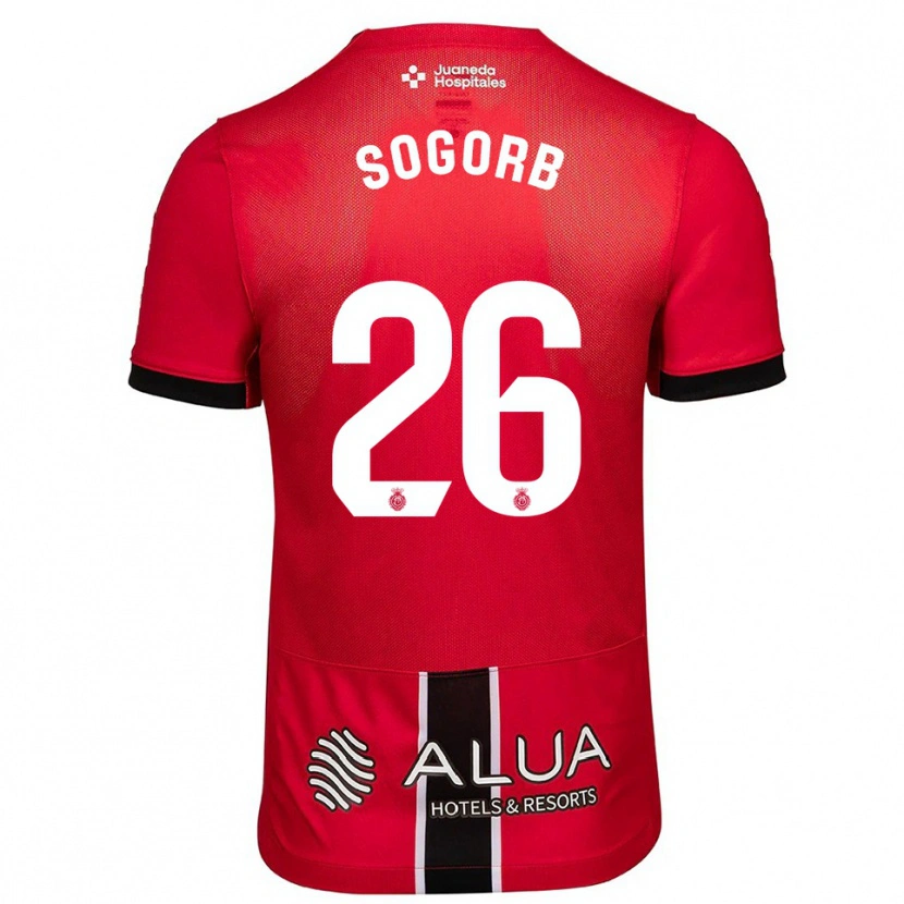 Danxen Kinder Carles Sogorb #26 Rot Schwarz Heimtrikot Trikot 2025/26 T-Shirt Österreich