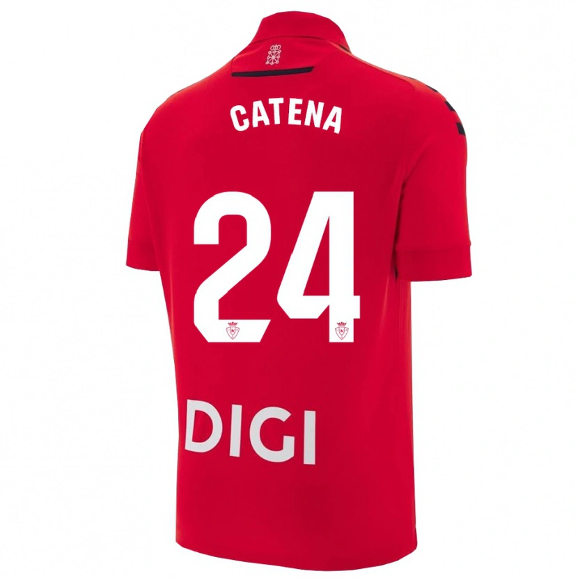 Danxen Kinder Alejandro Catena #24 Rot Schwarz Heimtrikot Trikot 2025/26 T-Shirt Österreich