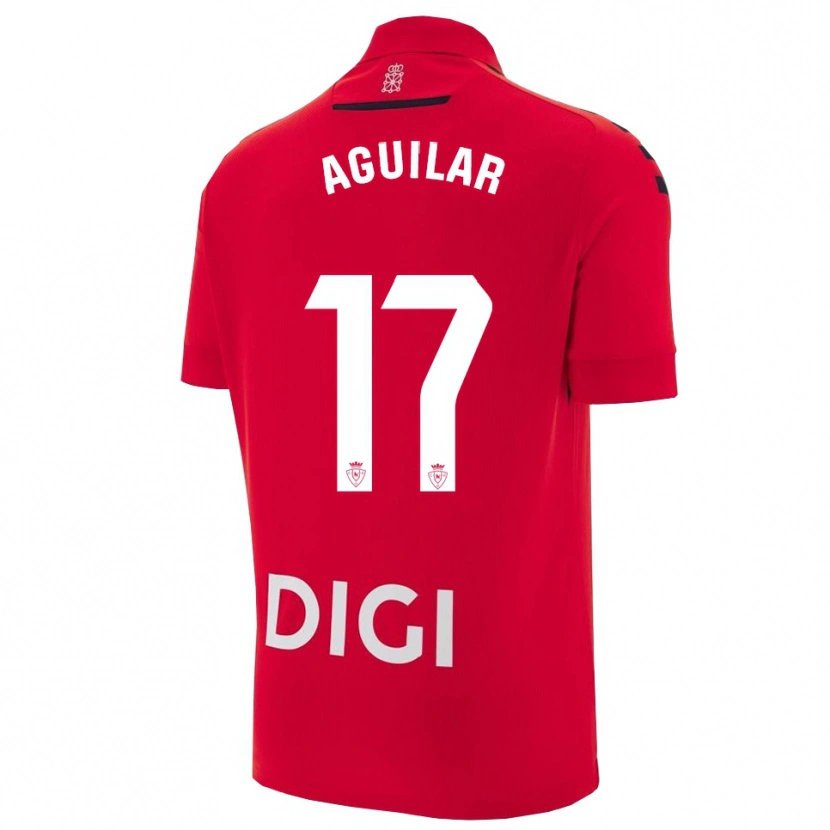 Danxen Kinder Eneko Aguilar #17 Rot Schwarz Heimtrikot Trikot 2025/26 T-Shirt Österreich