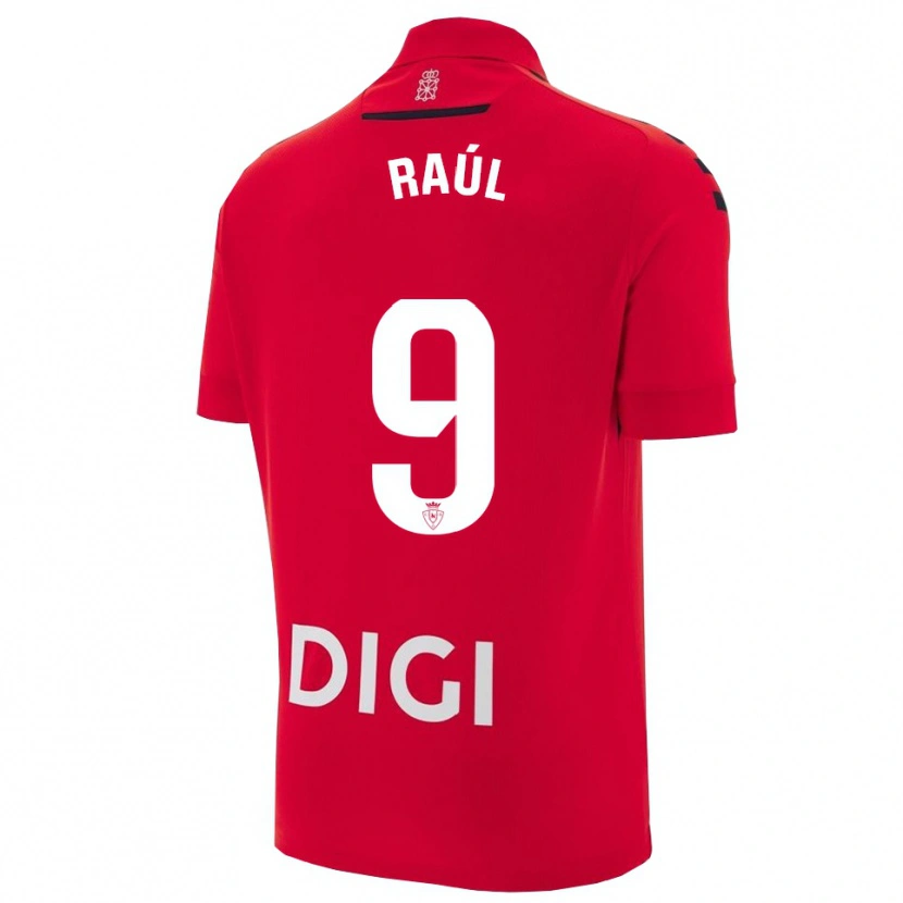 Danxen Kinder Raúl García #9 Rot Schwarz Heimtrikot Trikot 2025/26 T-Shirt Österreich