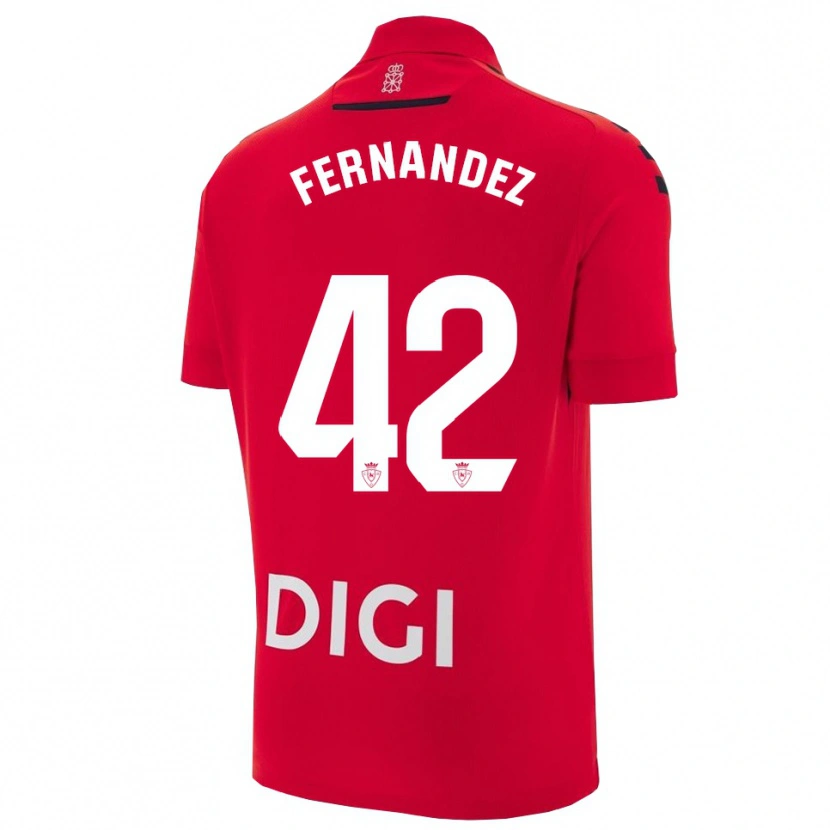 Danxen Kinder Rafa Fernández #42 Rot Schwarz Heimtrikot Trikot 2025/26 T-Shirt Österreich