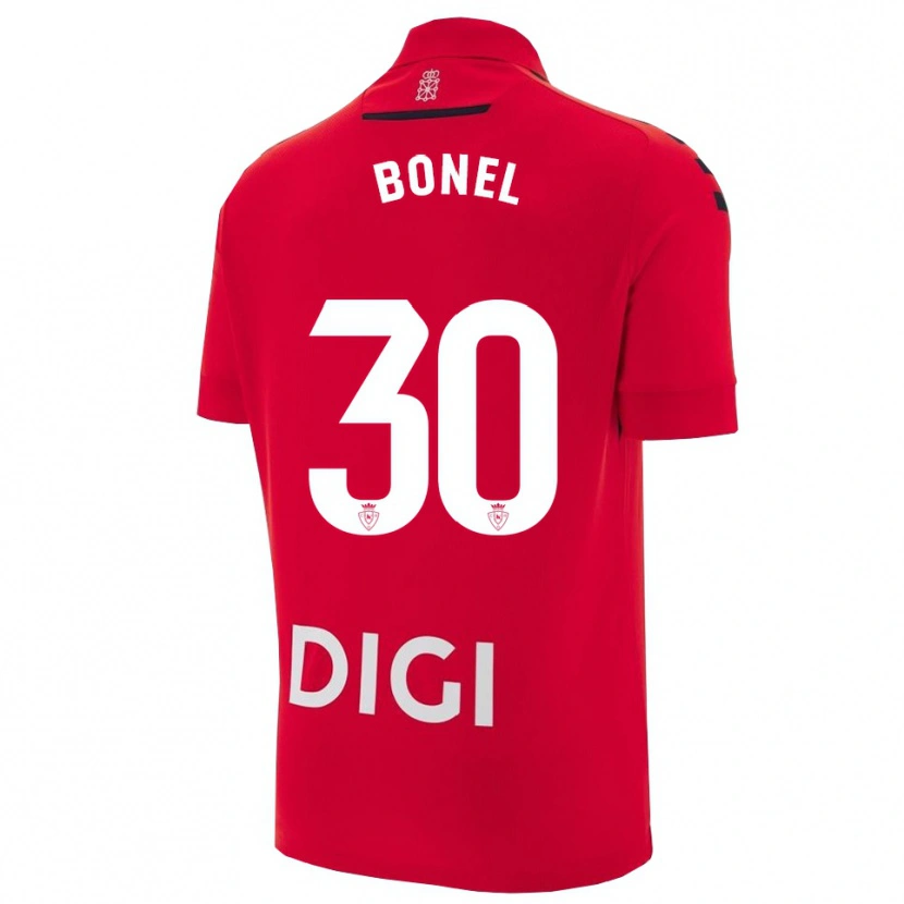 Danxen Kinder Asier Bonel #30 Rot Schwarz Heimtrikot Trikot 2025/26 T-Shirt Österreich