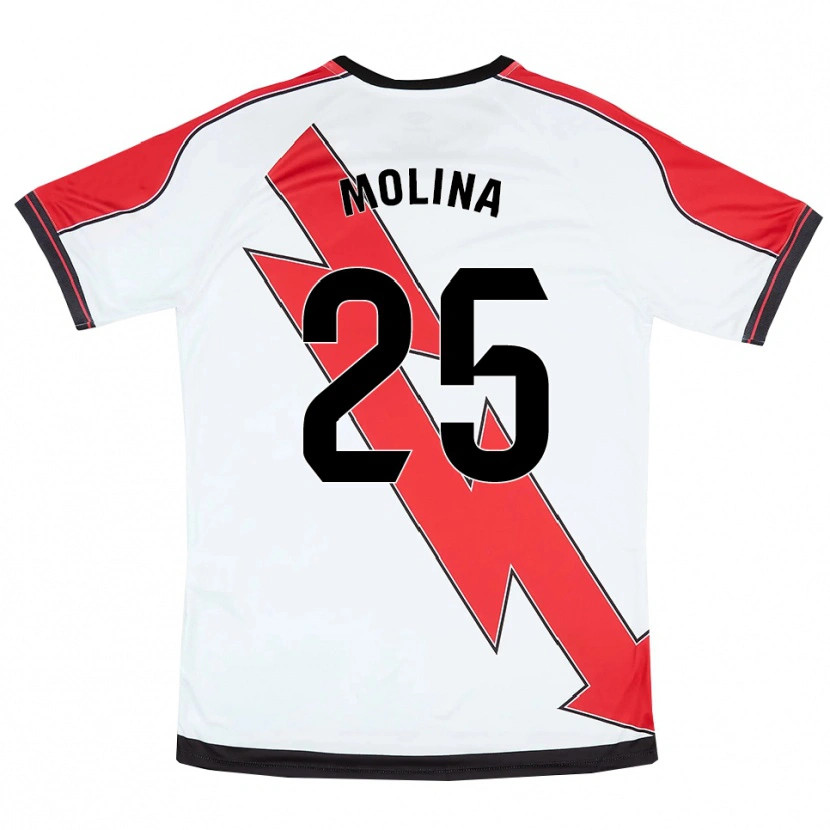 Danxen Kinder Adrián Molina #25 Weiß Rot Heimtrikot Trikot 2025/26 T-Shirt Österreich
