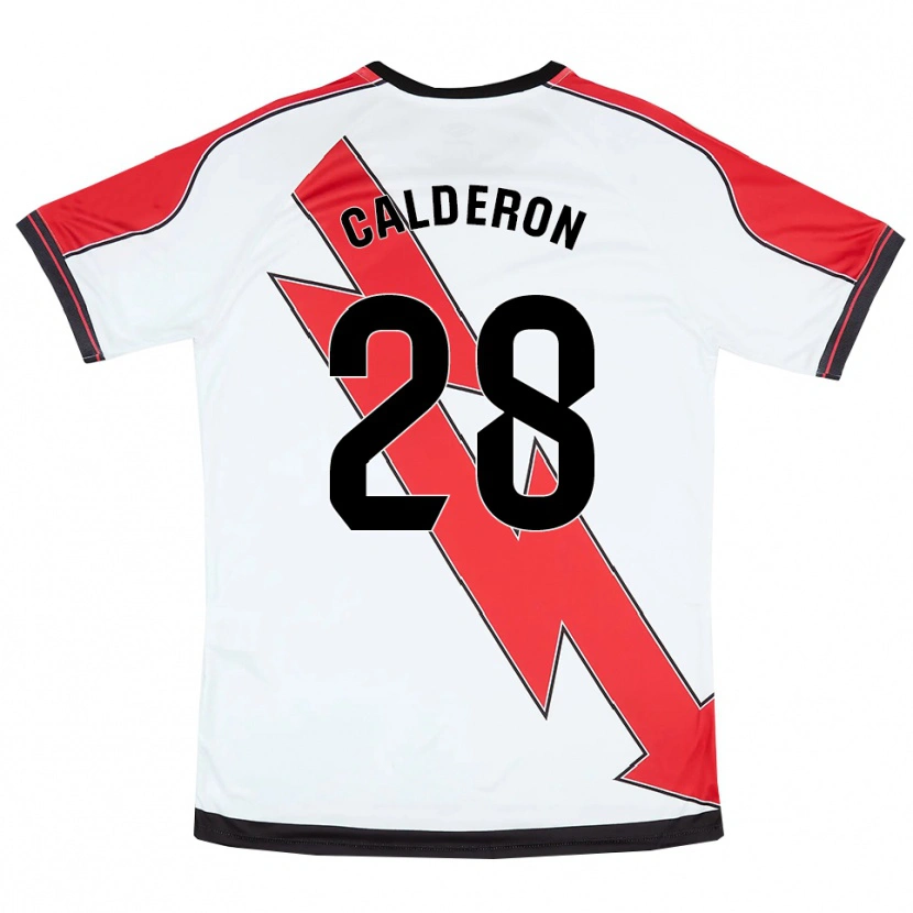 Danxen Kinder Esther Calderón #28 Weiß Rot Heimtrikot Trikot 2025/26 T-Shirt Österreich