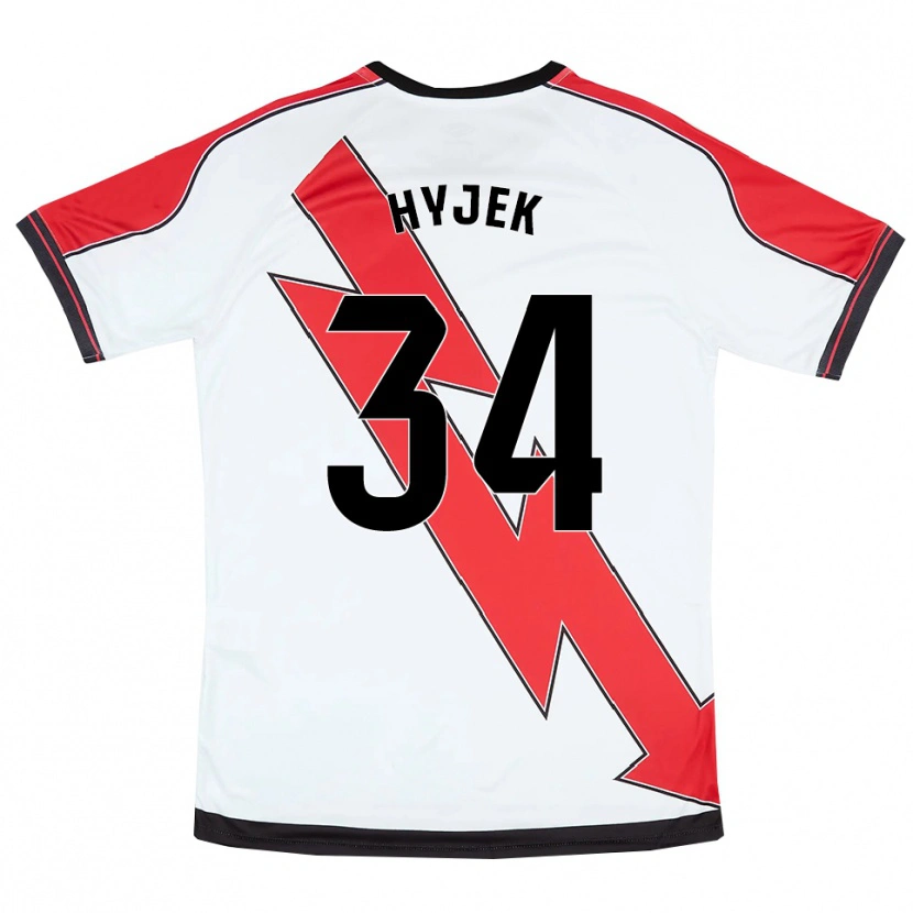 Danxen Kinder David Hyjek #34 Weiß Rot Heimtrikot Trikot 2025/26 T-Shirt Österreich