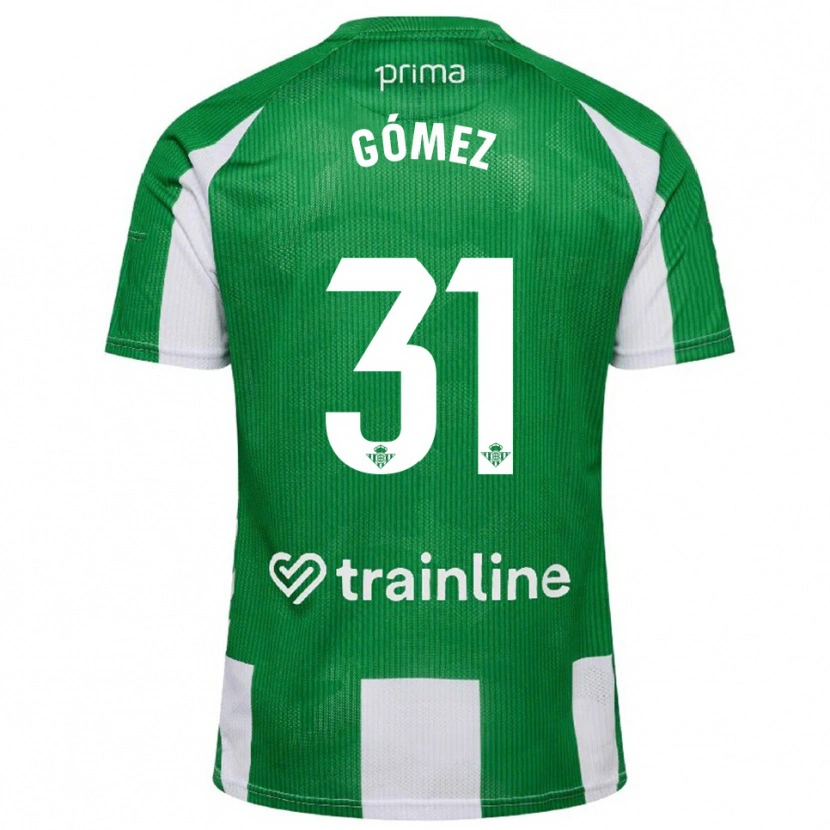 Danxen Kinder Valentín Gómez #31 Grün Weiß Heimtrikot Trikot 2025/26 T-Shirt Österreich