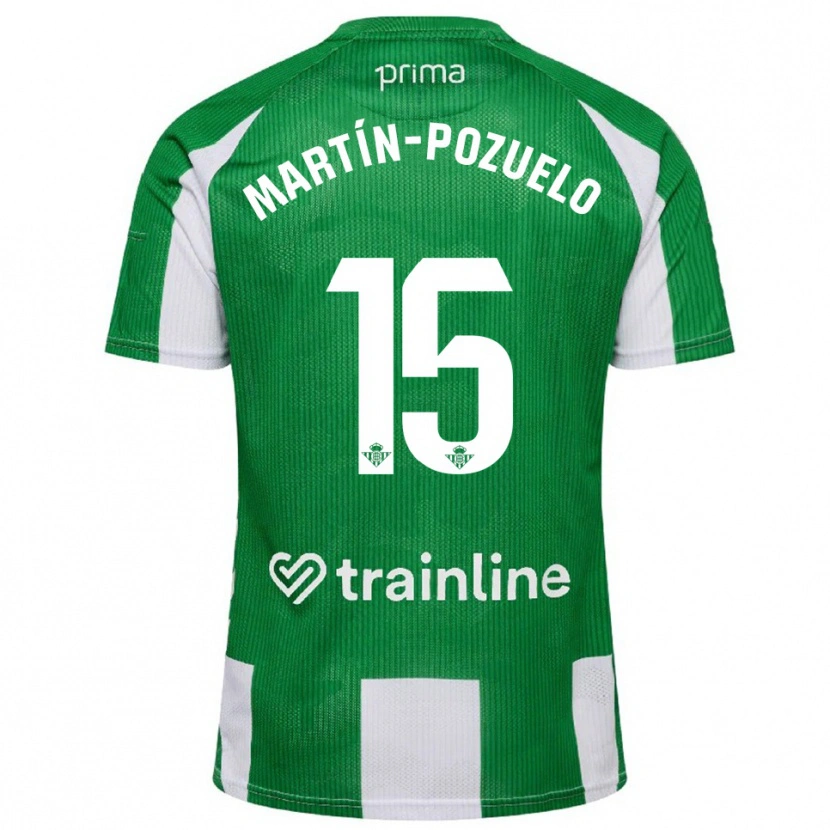 Danxen Kinder Esther Martín-Pozuelo #15 Grün Weiß Heimtrikot Trikot 2025/26 T-Shirt Österreich