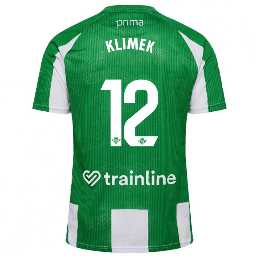Danxen Kinder Bruno Klimek #12 Grün Weiß Heimtrikot Trikot 2025/26 T-Shirt Österreich