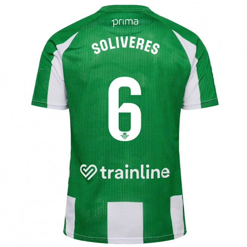 Danxen Kinder Gema Soliveres #6 Grün Weiß Heimtrikot Trikot 2025/26 T-Shirt Österreich