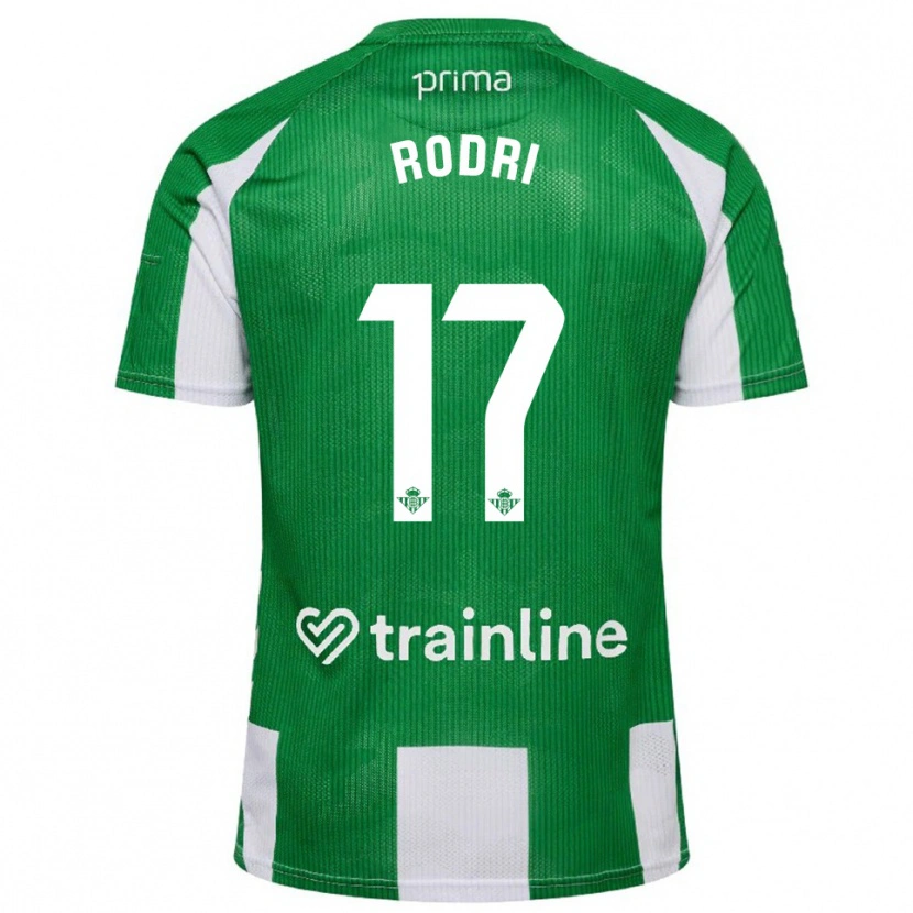 Danxen Kinder Rodri Sanchez #17 Grün Weiß Heimtrikot Trikot 2025/26 T-Shirt Österreich