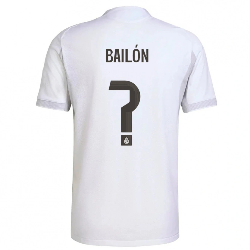Danxen Kinder Javi Bailón #0 Weiß Gelb Heimtrikot Trikot 2025/26 T-Shirt Österreich