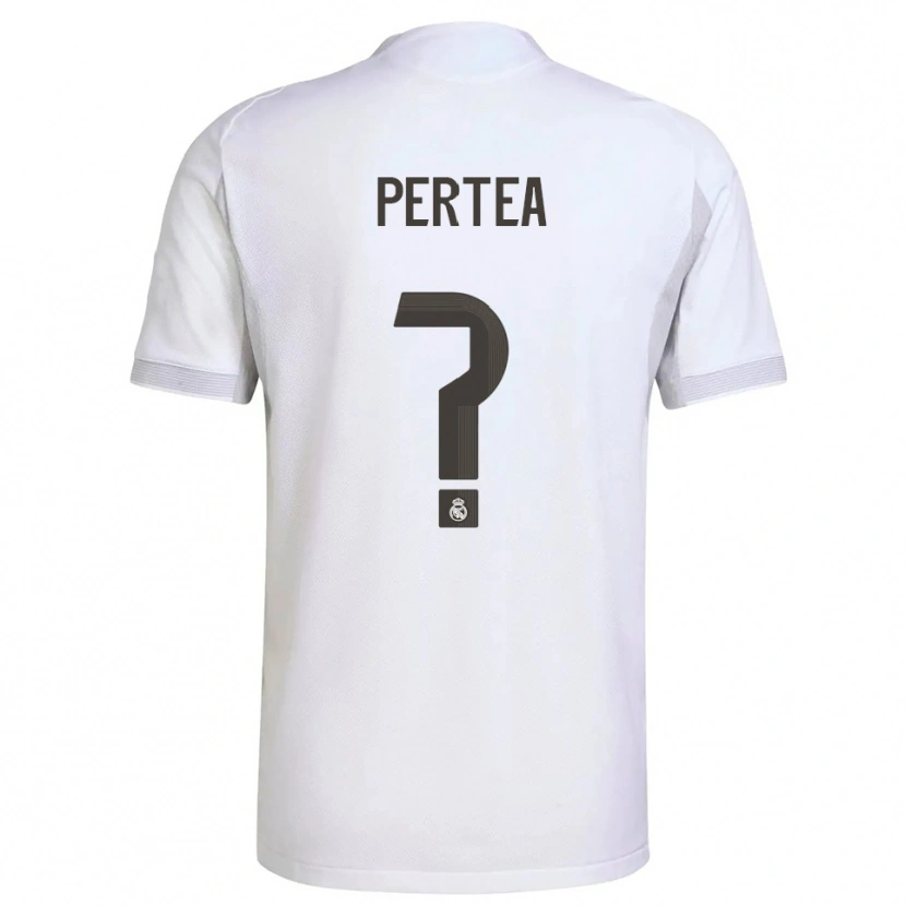 Danxen Kinder Raul Perțea #0 Weiß Gelb Heimtrikot Trikot 2025/26 T-Shirt Österreich