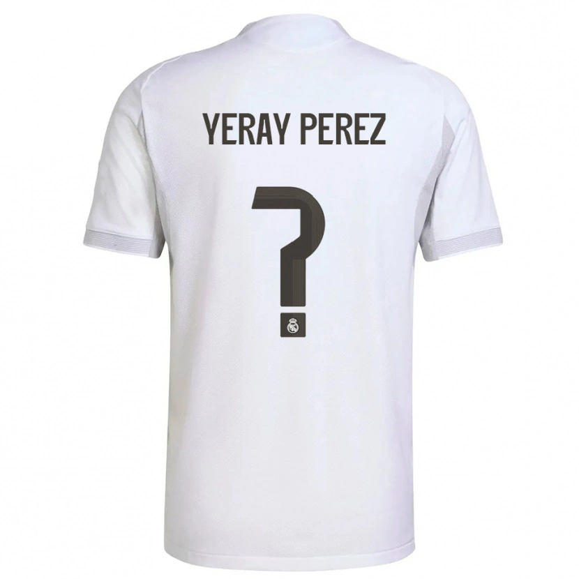 Danxen Kinder Yeray Perez #0 Weiß Gelb Heimtrikot Trikot 2025/26 T-Shirt Österreich
