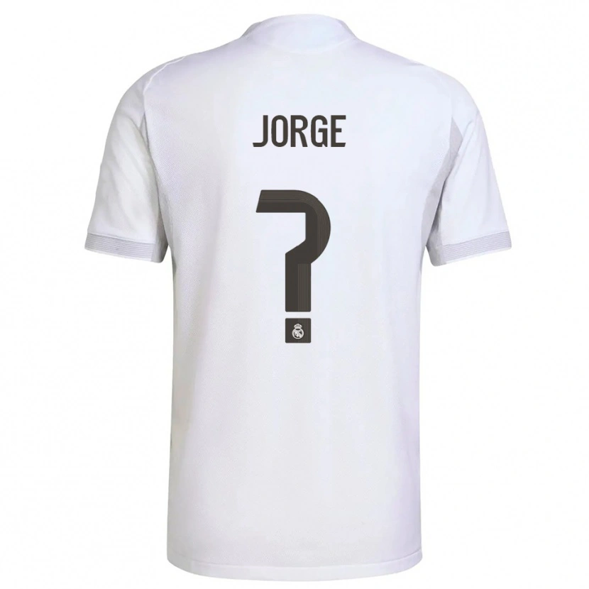 Danxen Kinder Jorge García #0 Weiß Gelb Heimtrikot Trikot 2025/26 T-Shirt Österreich
