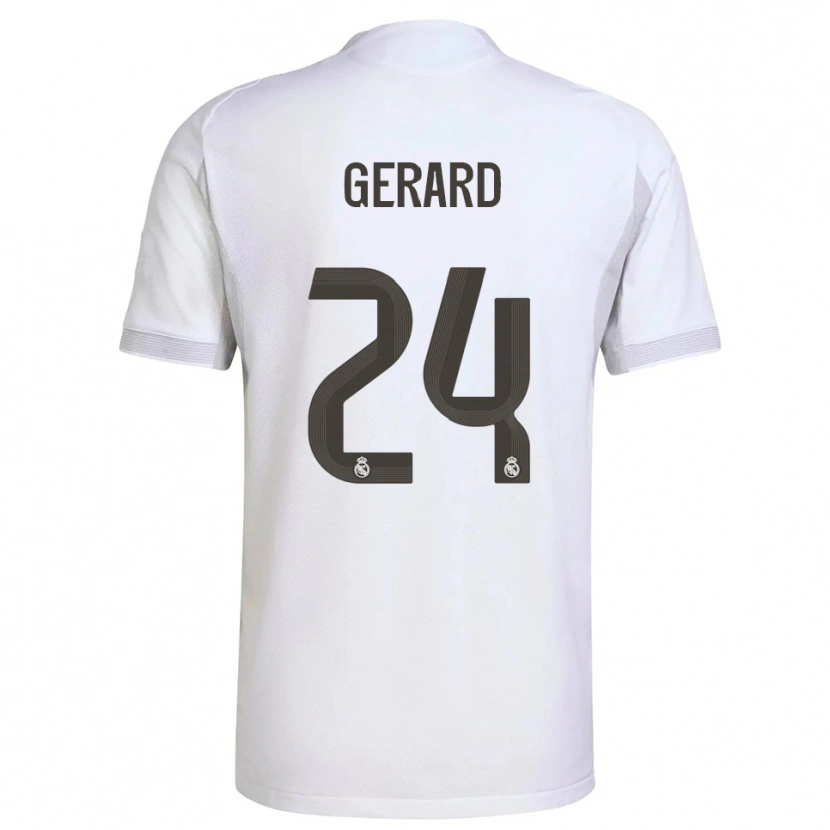 Danxen Kinder Meline Gerard #24 Weiß Gelb Heimtrikot Trikot 2025/26 T-Shirt Österreich